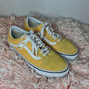 vans | yellow old skool sneakers